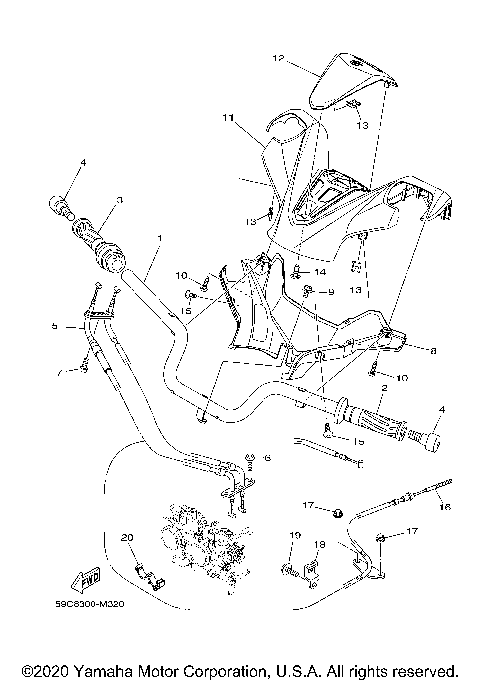 STEERING HANDLE CABLE