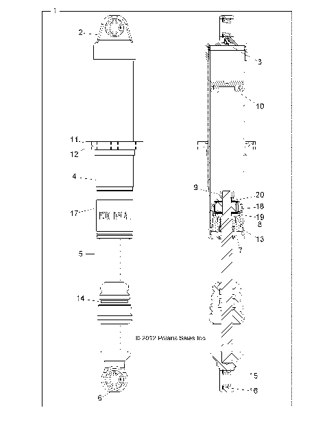 SUSPENSION, FRONT SHOCK - R13XE76AD (49RGRSHOCKFRT7043908)