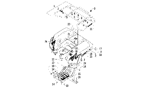 REAR RACK, BODY PANEL, AND FOOTWELL ASSEMBLIES [93895]