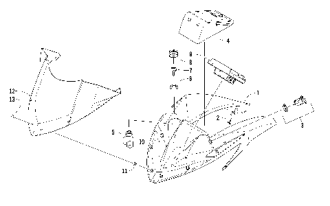 WINDSHIELD AND INSTRUMENTS ASSEMBLIES [99611]