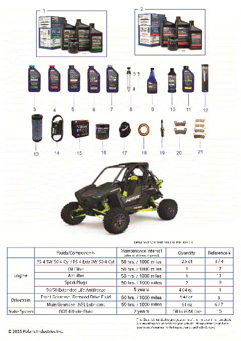 *SERVICE & MAINTENANCE - RZR RS1 MAINTENANCE PAGE*