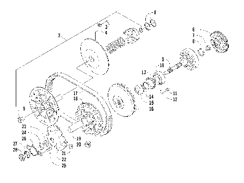 TRANSMISSION ASSEMBLY (ENGINE SERIAL NO. UP TO 20044789) [96542]