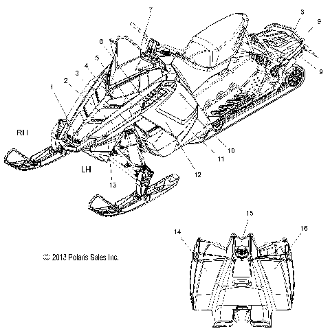 BODY, DECAL - S14BS6GSA/GSL/GEL (49SNOWDECAL14SBPRO)