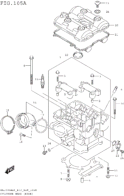 CYLINDER HEAD (REAR)