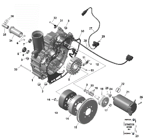 01- ROTAX - Magneto and Electric Starter