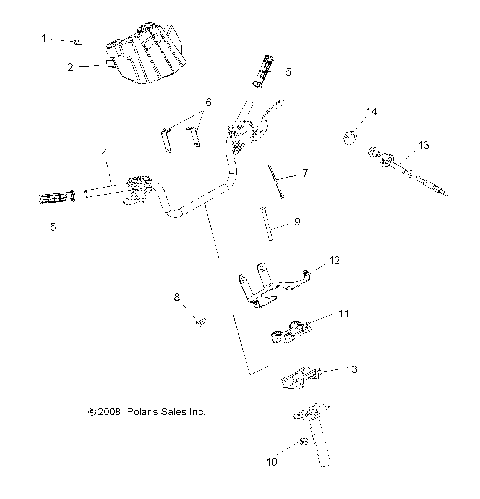 STEERING, HANDLEBAR and CONTROLS - A10LH46AX/AZ (49ATVHANDLEBAR09SP400)