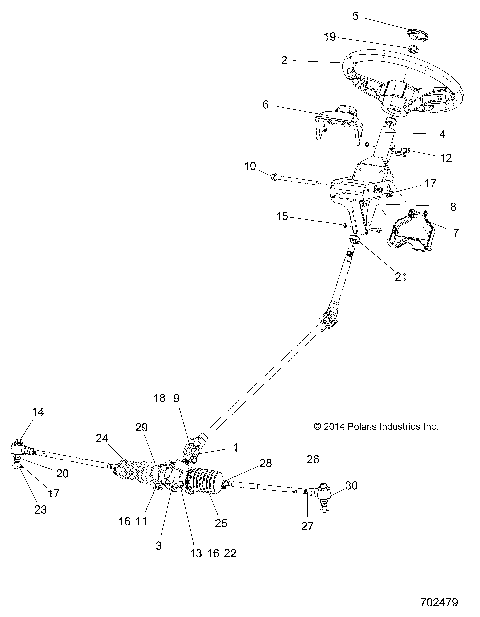 STEERING, STEERING ASM. - R15RMAEGJ/GC/EJ (702479)