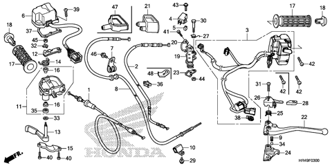 HANDLE LEVER@SWITCH@CABLE