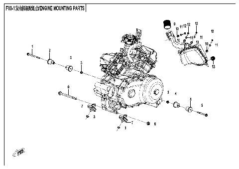 ENGINE MOUNTING PARTS