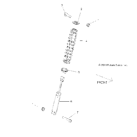 SUSPENSION, FRONT SHOCK MOUNTING - Z16VHA57A2/EAK/AS (49RGRSHOCKMTG12RZR570)
