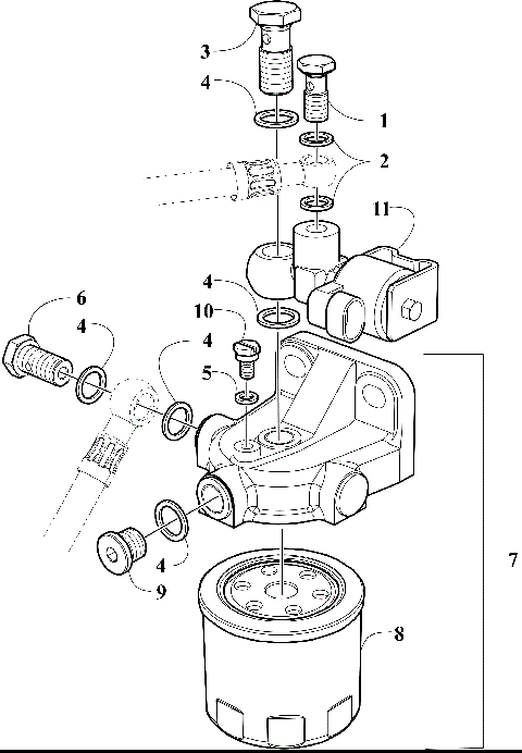 FUEL FILTER/ELECTROVALVE AND FUEL PIPING [303085]
