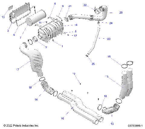 ENGINE, AIR INTAKE SYSTEM - G23GAB99CG/FG (C0703999-1)