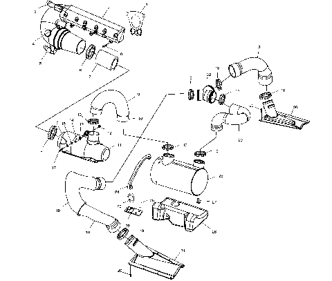 EXHAUST SYSTEM - I995095 (4951455145B008)