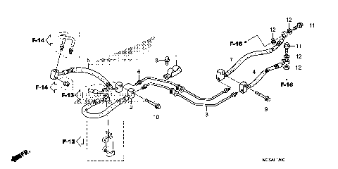 REAR BRAKE HOSE (ST1300)