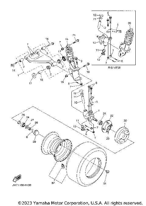 FRONT SUSPENSION & WHEEL