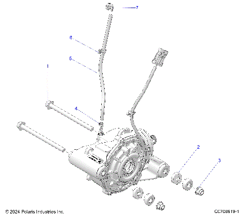 DRIVE TRAIN, FRONT GEARCASE MOUNTING
