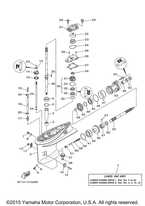LOWER CASING DRIVE 1