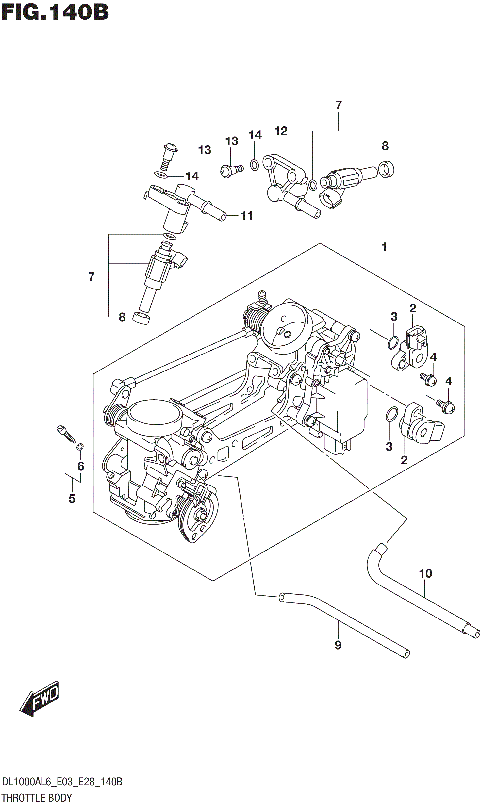 THROTTLE BODY (DL1000AL6 E28)