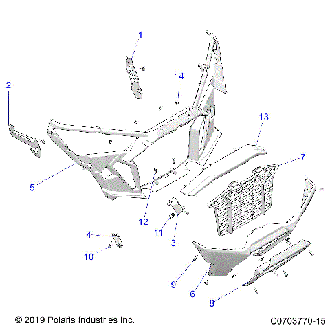 BODY, FRONT BUMPER - Z21RAC92AL/AX/BL/BX (C0703770-15)