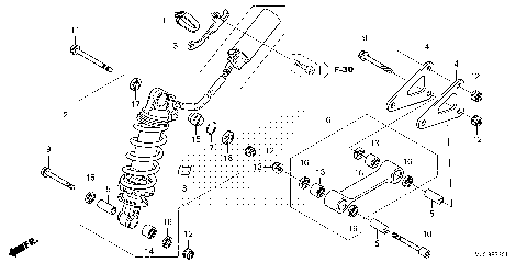 REAR SHOCK ABSORBER (2)