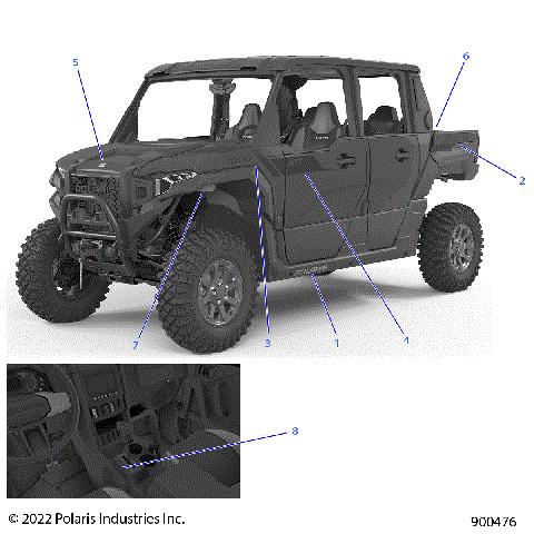 BODY, DECALS, GRAPHICS - G24G5K99AB/BB (900476)