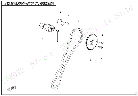 CAMSHAFT OF CYLINDER 2 ASSY
