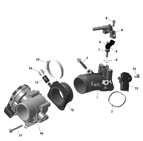 01- ROTAX - Air Intake Manifold And Throttle Body