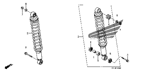 REAR SHOCK ABSORBER