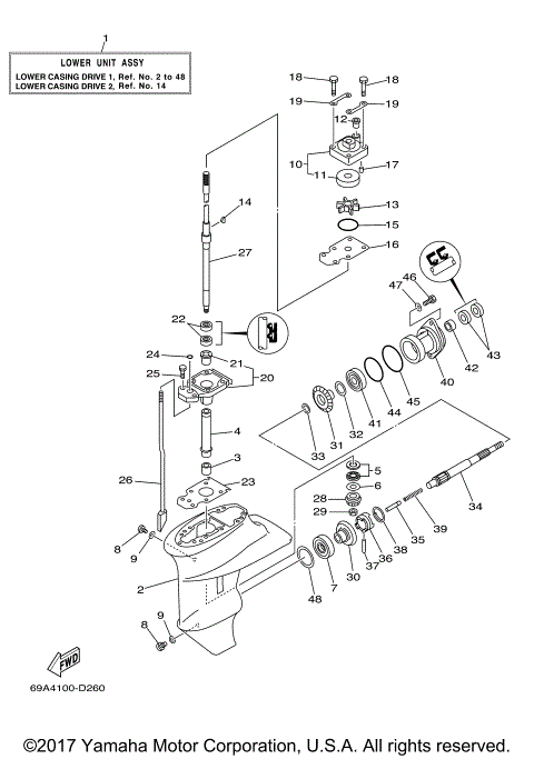 LOWER CASING DRIVE 1