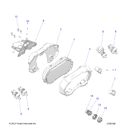 ELECTRICAL, DASH INSTRUMENTS AND CONTROLS -  Z25R4E2KA4/B4  (C750108)
