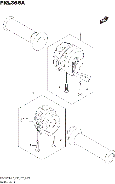 HANDLE SWITCH (GSX1300RAL5 E03)