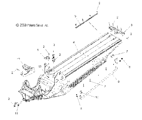 CHASSIS, ASM. - S09PK6KS/KE/PM6KS/KE (49SNOWCHASSIS09800SHIFT)
