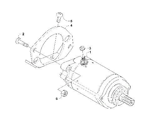 STARTER MOTOR ASSEMBLY (VIN: 4UF07MPV97T330001 and Above) [300844]