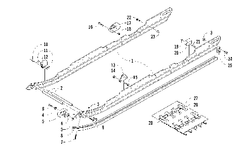 SLIDE RAIL AND TRACK ASSEMBLY [87646]