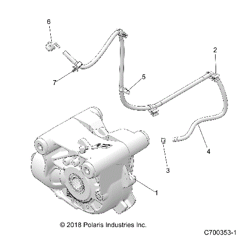 DRIVE TRAIN, FRONT GEARCASE MOUNTING - Z19VPL92AK/BK/AR/BR/AM/BM (C700353-1)