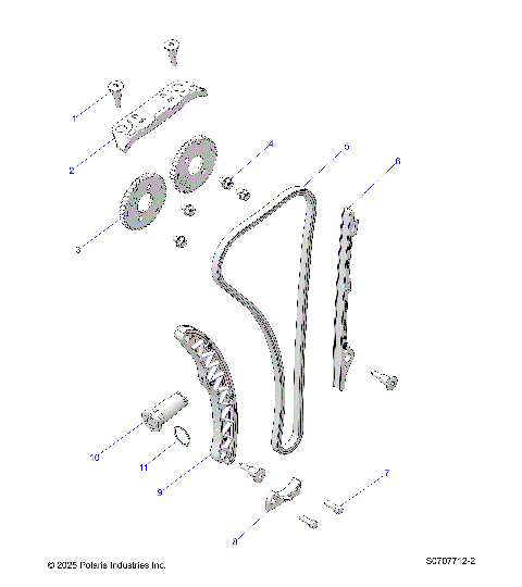 ENGINE, CAM CHAIN & SPROCKET