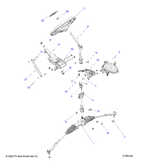 STEERING, STEERING ASSEMBLY - R26RSE99A9/B9/AF/AH/BH/AB/BB/AS (C733207)