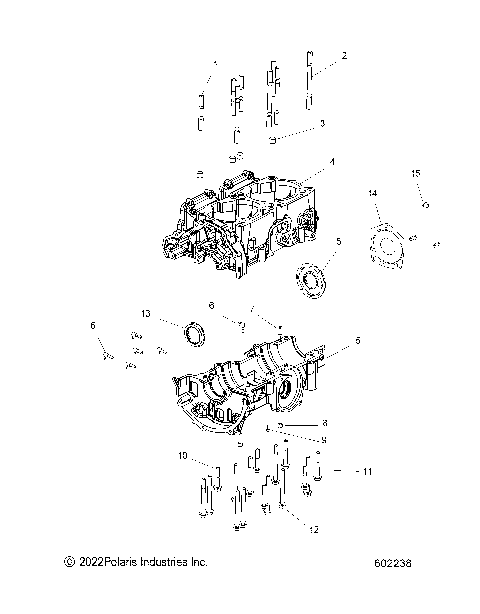 ENGINE, CRANKCASE - S24TDL6KSA (49SNOWCRANKCASE156LE)