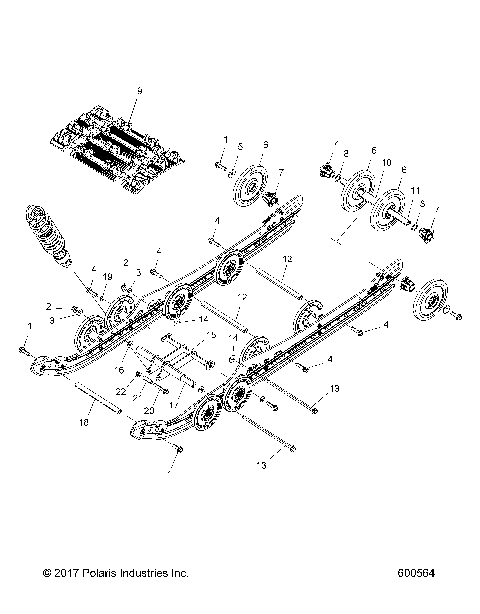 SUSPENSION, REAR and TRACK - S19DDL6PS/PEM (600564)