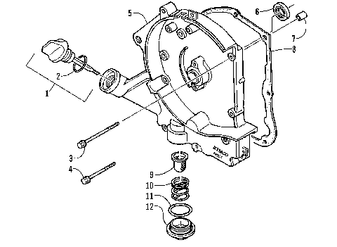 CRANKCASE COVER ASSEMBLY [88674]