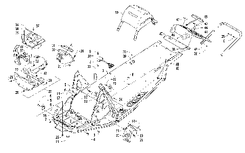 CHASSIS, REAR BUMPER, AND SNOWFLAP ASSEMBLY [93782]