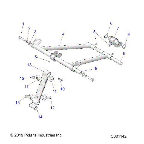 SUSPENSION, TORQUE ARM, FRONT - S21CEA5BSL (C601142)
