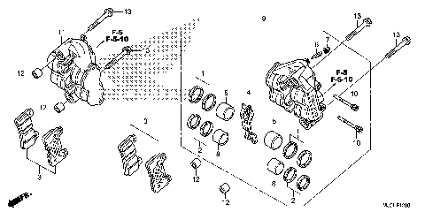 FRONT BRAKE CALIPER (1)