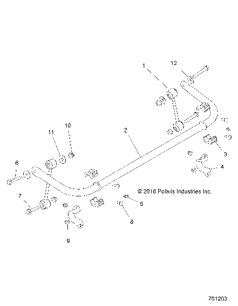 SUSPENSION, STABILIZER BAR, REAR - Z19VFE99AD/BD/AK/BK/AN/BN/LD/K99AD/BD/AK/BK/AN/BN/LK/LE/L99AC/BC/M99AL (701203)