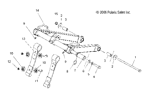SUSPENSION, TORQUE ARM, FRONT - S10PT7FSL/FSM/FEL (49SNOWFTA08600TRG)