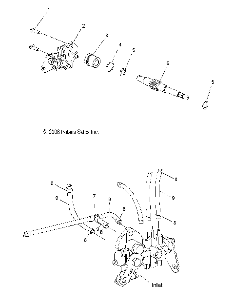 ENGINE, OIL PUMP and LINES - S15PU6NSL/NEL (49SNOWOILPUMP10600TRG)