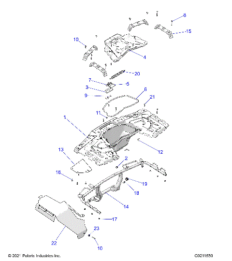 BODY, REAR RACK - A24SXE95PP (C0211550)