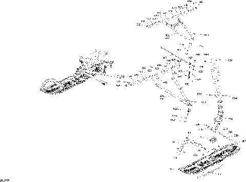 07- Front Suspension And Ski Rave Engine 600 RS