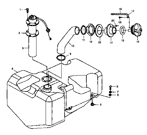FUEL TANK - B984690 (4945114511a010)