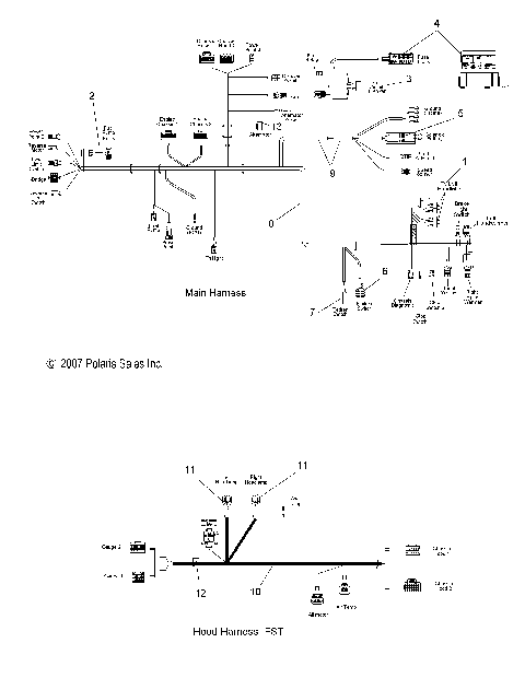 ELECTRICAL, WIRE HARNESS, MAIN - S08PR7FS/FE (49SNOWWIREHARNESS08IQTRBO)